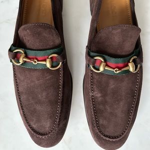Gucci Horsebit Suede Loafer 7.5